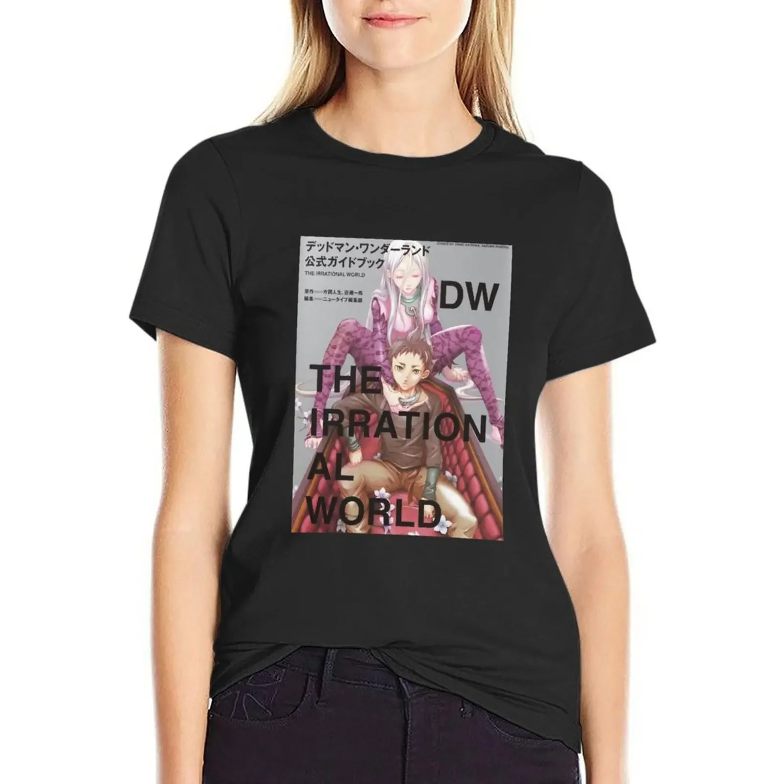 

Vintage Retro Deadman Wonderland anime T-Shirt summer top anime clothes anime animal print workout t shirts for Women