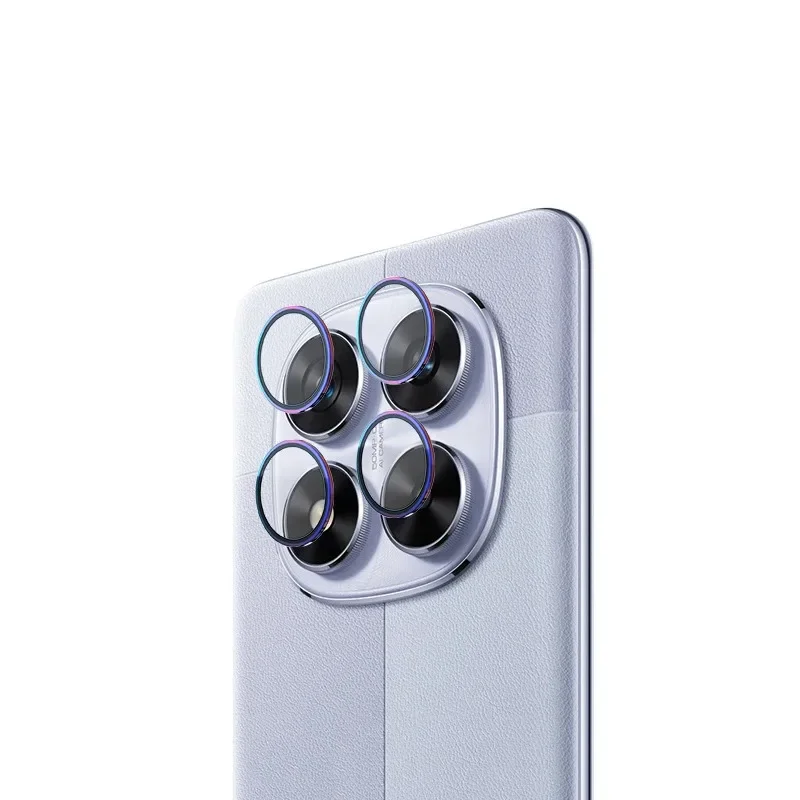 1 Set Lens Protective Film for Xiaomi Redmi Note 14 Pro 5G Metal Ring Camera Protectors for Redmi Note14Pro Lens Glass