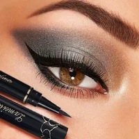 Lápiz Delineador de ojos negro de secado rápido, resistente al agua, duradero, no florece, delineador de ojos líquido ultrafino suave, herramienta de maquillaje de belleza para ojos