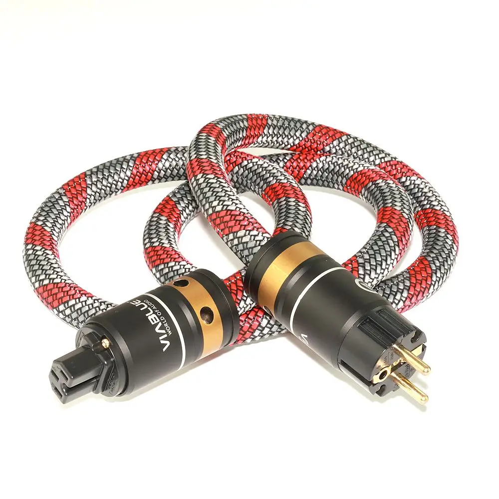 Furutech FP-S55N Nano Gold and Silver 5.6 Square High Power Power Cable HiFi Audio CD Amplifier Upgrade Line from Furutech, Japa
