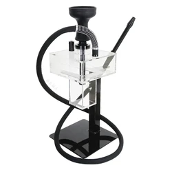 Double-tube Arabian hookah with lamp