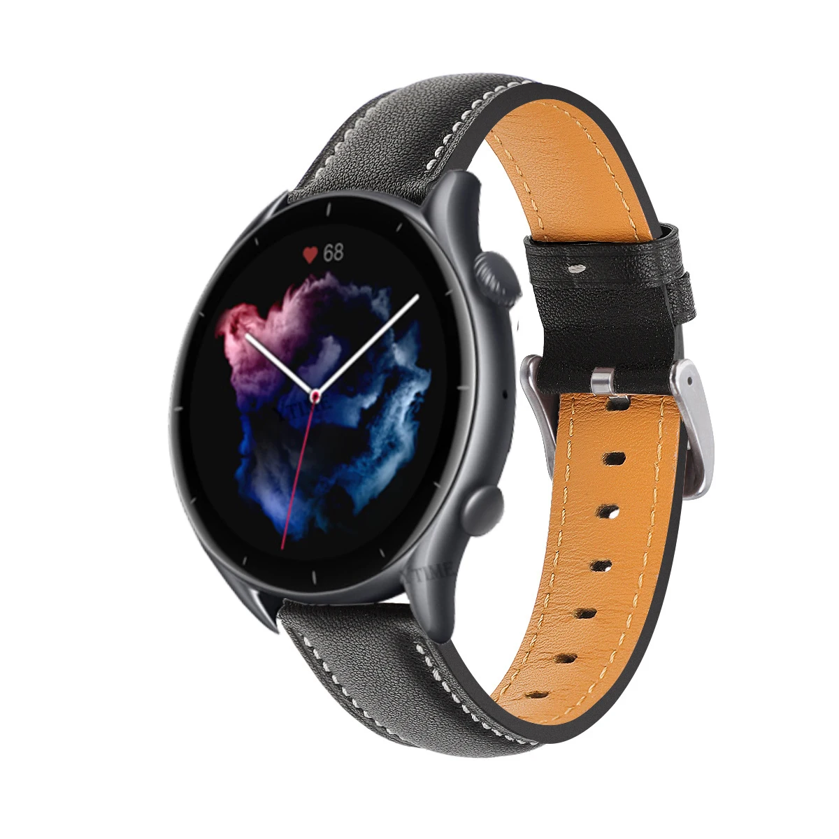 Opaska 20mm/22mm dla Amazfit GTS 4/2/2e/3/GTS2 Mini/GTR/4/3/Pro/GTR2/42mm/47mm stratos bransoletka do zegarka Amazfit bip 5 skórzany pasek