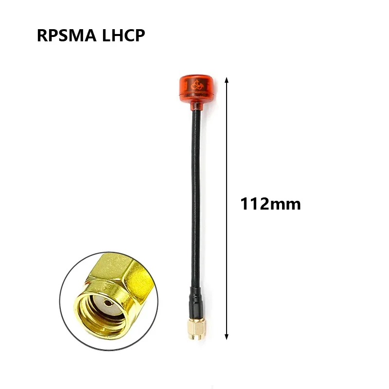 RUSHFPV Cherry FPV-antenne/VTX-antenne |   5.8G LHCP/RHCP |   lange afstand voor racemrone |   voor SMA/MMCX/UFL-connectoradapter