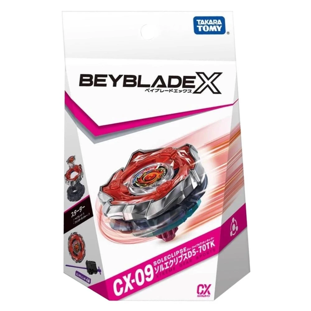Oryginalny Bey X CX-09 Starter Sol Eclipse D5-70TK Takara Tomy