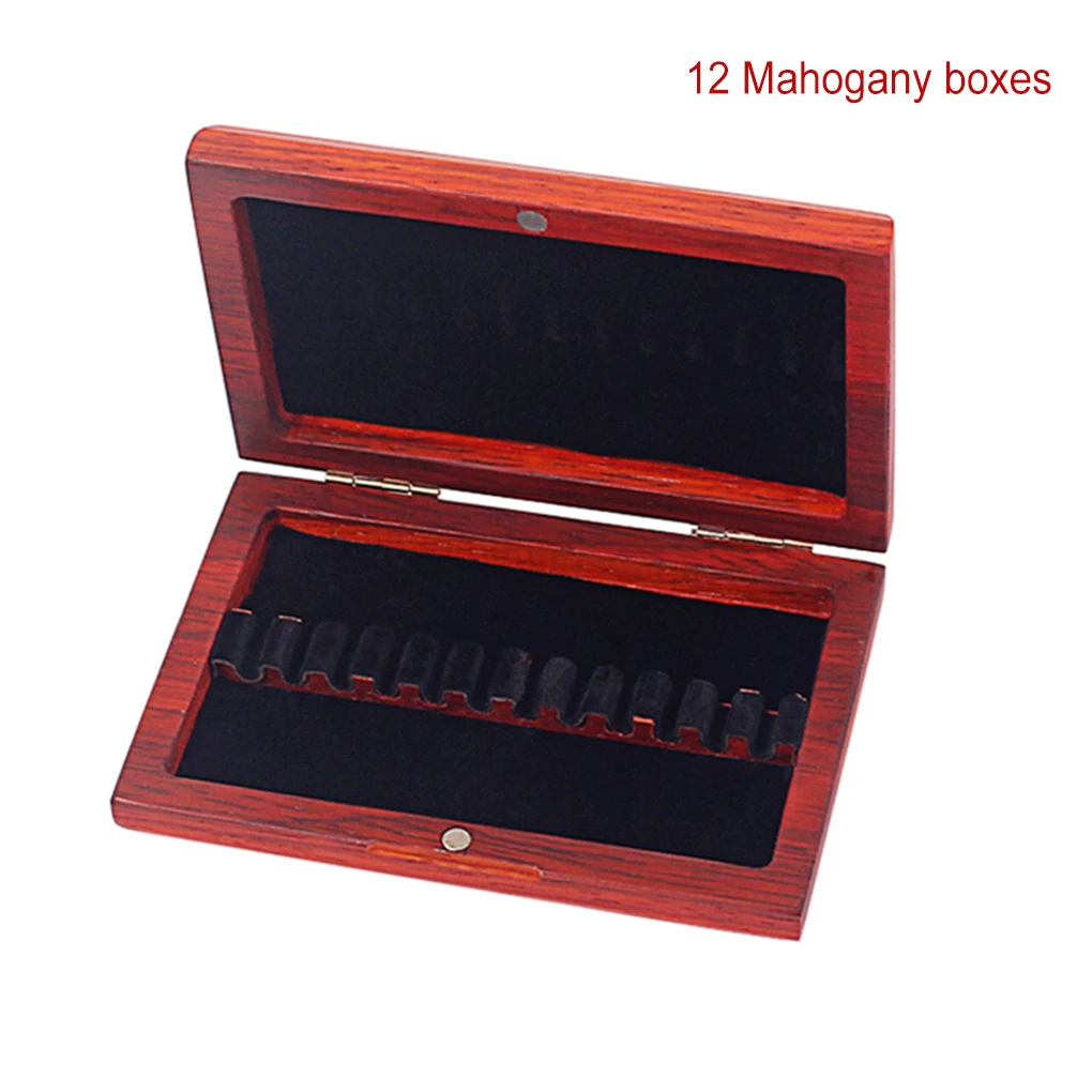 Redwood Oboe Reed Case Fishing Rod Boxes Storage 10 12 Pieces Capacity