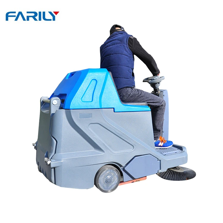 FE1100 ride on double brush floor sweeper