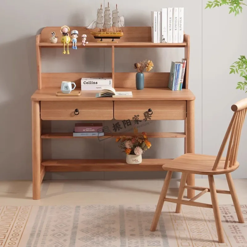 Children's Study Desk, Laptop Desk, Primary School Home Bookshelf, Student Writing Desk