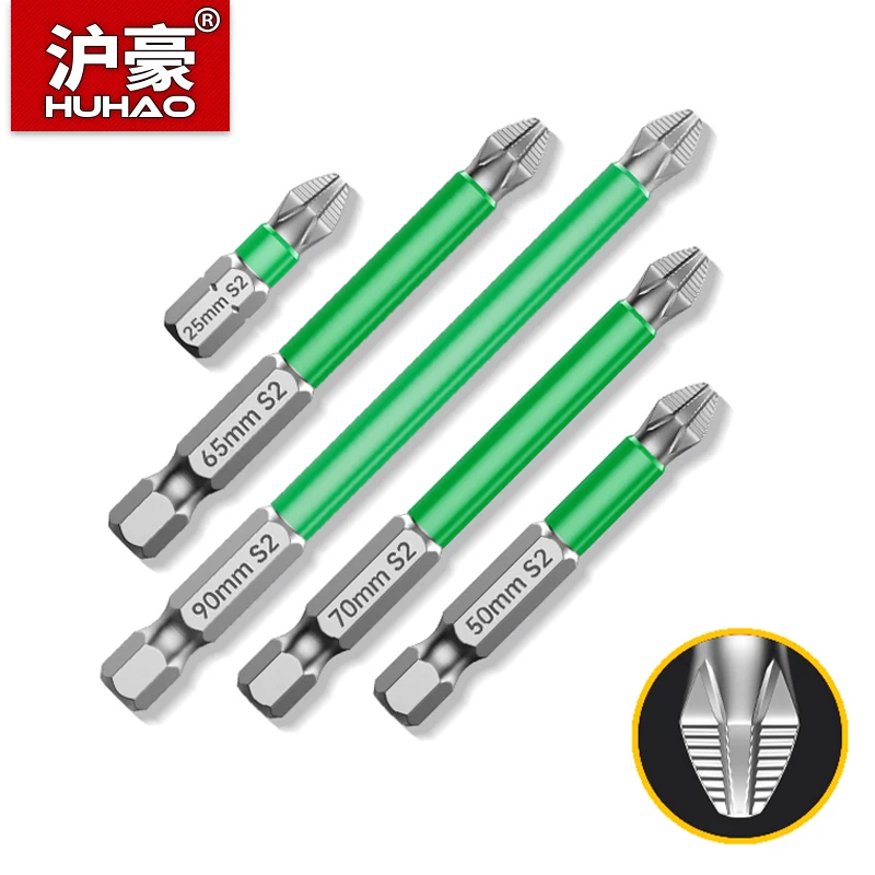 

HUHAO 1/5/10 шт., набор противоскользящих отверток, водостойкая ударная головка, фреза, высокая твердость, сильные магнитные крутящие инструменты