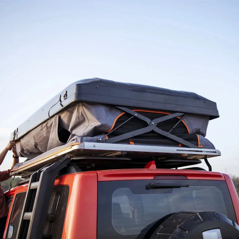 JWL-013 في الهواء الطلق X شكل المفصلي سقف أعلى قشرة صلبة مقاوم للماء على السطح خيمة سيارة التخييم #5