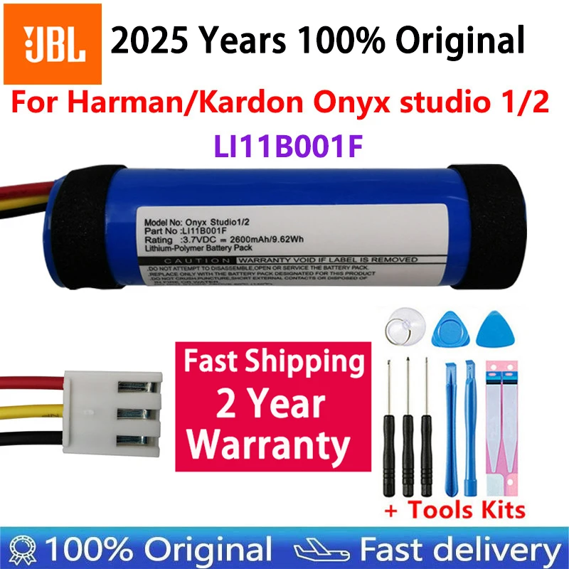 100% Original High Quality LI11B001F 2600mAh Replacement Battery For Harman Kardon Onyx studio 1 2 Bluetooth Speaker batteries