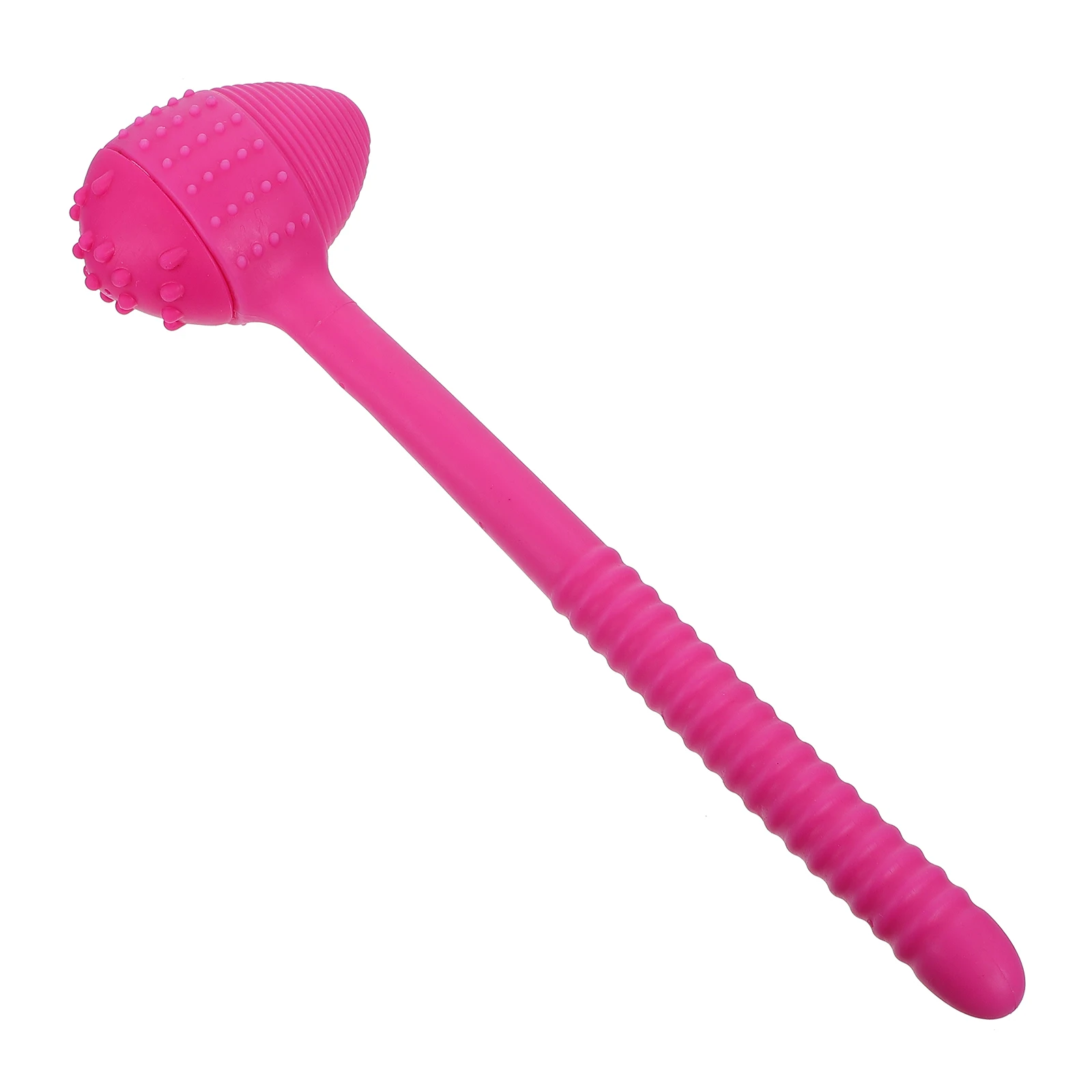 

1pc Silicone Meridian Massage Hammer Comfortable Soft Durable NonSkid Wavy Handle Promote Circulation Metabolism Relieve Fatigue