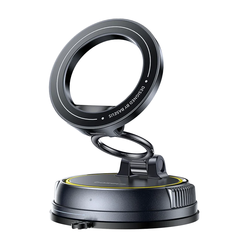 Baseus Magnetischer Autotelefonhalter mit Vakuum-Saugnapfständer 360° °   Rotation Magnethalter für iPhone Gym/Fahren Vakuum-Telefonständer
