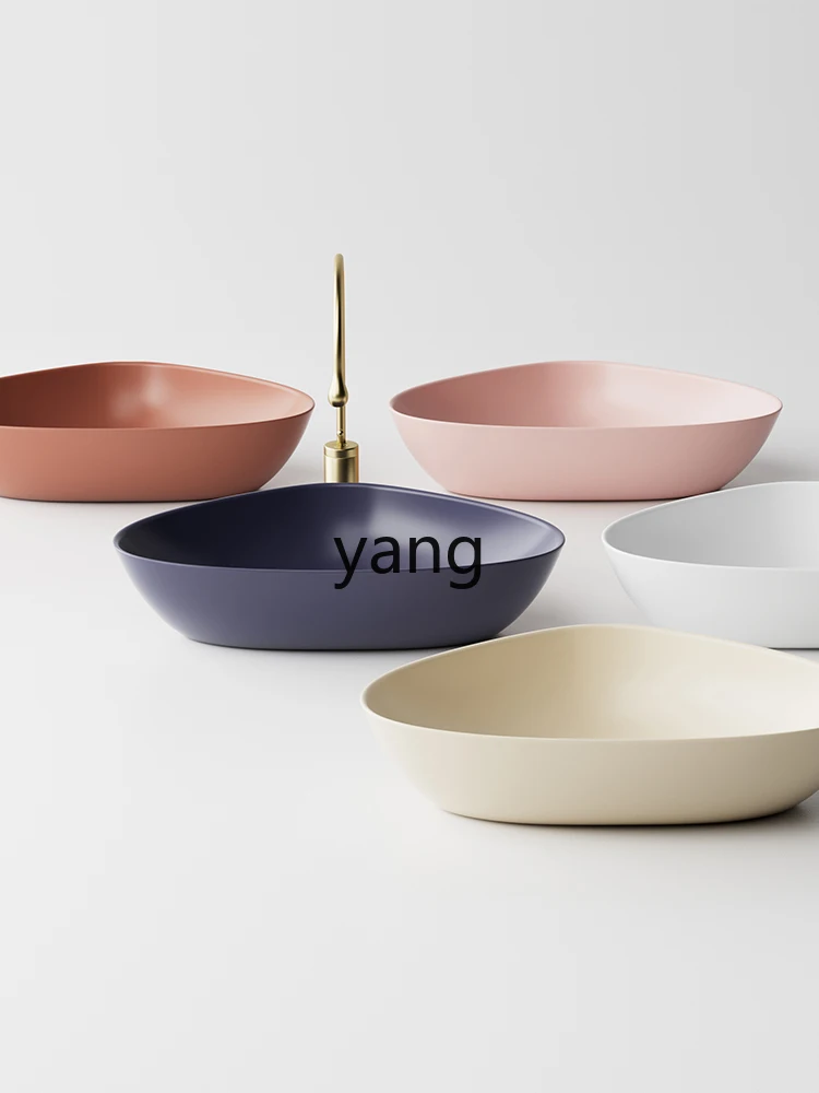 LMMceramic triangular table basin household bathroom wash basin single basin
