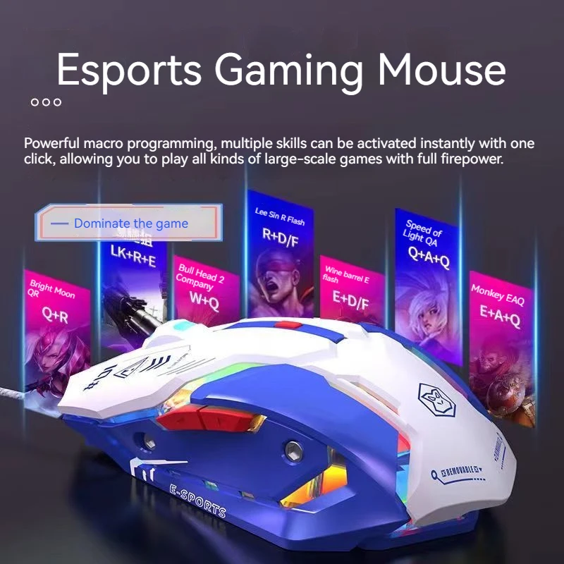 

G10 e-sports game mouse dual-mode silent mechanical macro programming mouse lightweight game game special
