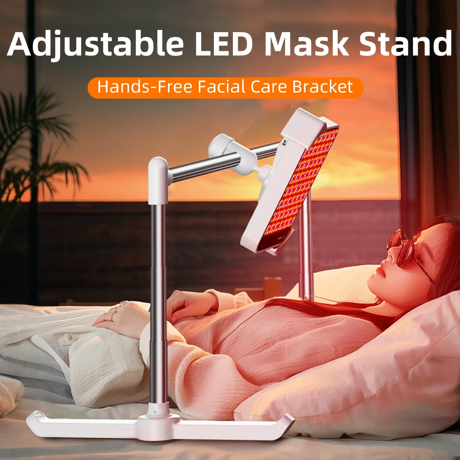 Eary Tablet Stand Holder for Bed 360 Rotate Adjustable Height and Width Exideal/SEAYEO Beauty Device Bracket for iPad Sofa Desk