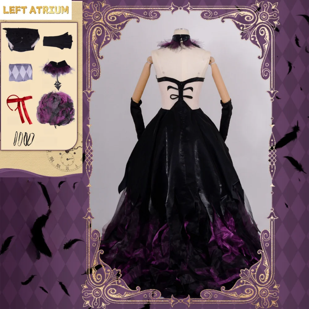 Akemi Homura Cosplay Devil Akemi Homura Women Purple Dress Outfits Anime Puella Magi Madoka Magica Akemi Homura Halloween Suits - view 3