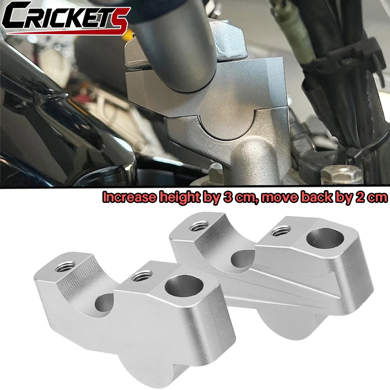 Suitable for KOVE 800X 2023-2026 handle extension adapter, aluminum handle heightening rod installation bracket clamp