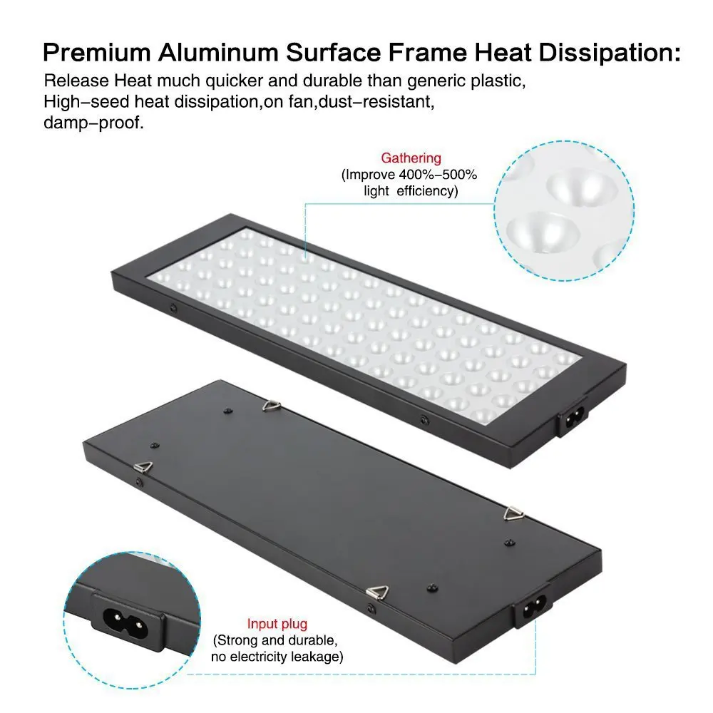 Lampada da coltivazione per piante a LED dimmerabile SMD 75 pezzi 40w per dissipazione del calore ad alta efficienza Lampada di riempimento per serra interna per piante a spettro completo