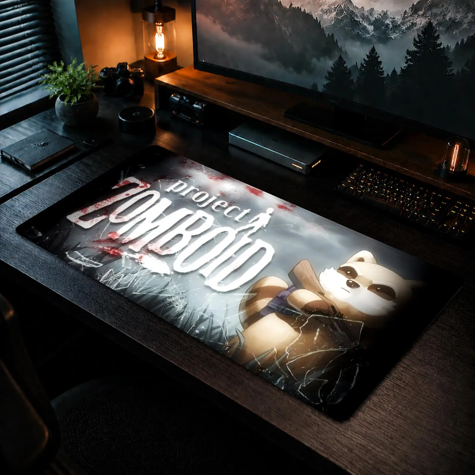 Project Zombie Mouse Pad Gaming office Non-slip Desk Mat Diy Mousepad Large Game Keyboard overlock