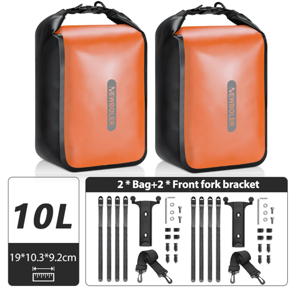 NEWBOLER 10L Große Kapazität Fahrrad Tasche Wasserdichte Elektrische Jagd Fahrrad Tasche Fahrrad Quick Release Gabel Tasche Fahrrad Hinten Sitz Tasche