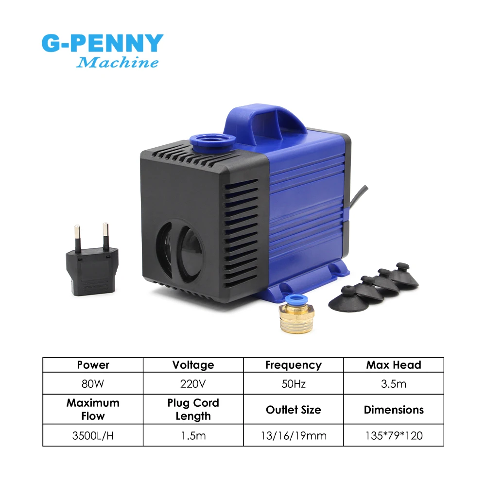 G-PENNY 3.2kw مجموعة المغزل المبرد بالماء رصاصة نوع مقاوم للماء 4 قطع محامل كروية سيراميك وBD600 العاكس وقوس والمضخة