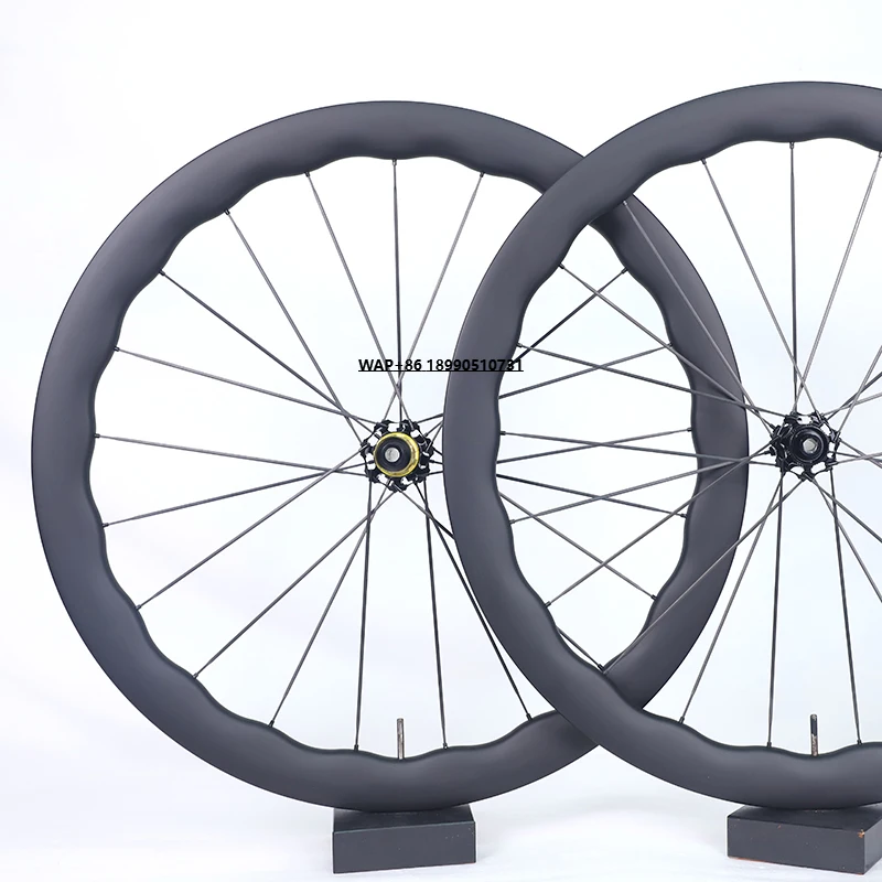 

700c Road Bike Rim Disc Brake Full Carbon Fiber Bicycle Wheel Set C67DB-URD28-450SL