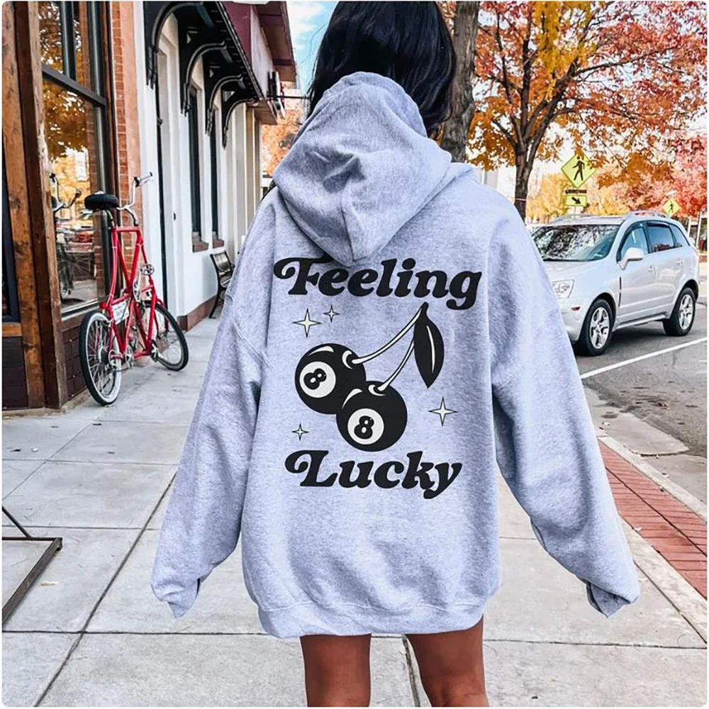 8 Ball Cherries Hoodie Trendy Retro 8 Ball Cherries Sweatshirt Aesthetic Clothes Lucky Hoodie VSCO Hoodie Trendy Shirt VSCO Girl