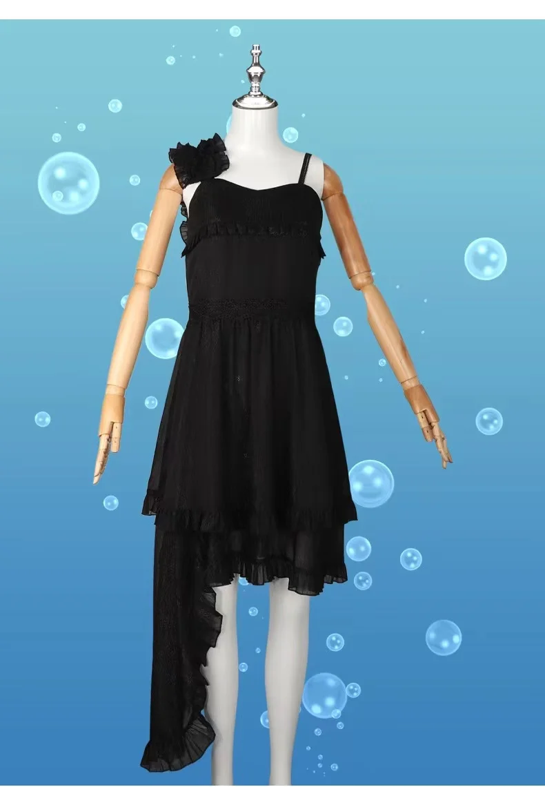 halloween Cosplay Sexy Deep Sea Girl cos Sling Dress Miku Anime Women's Set