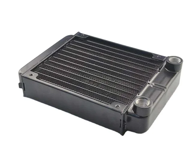 Aluminum / Copper Material 480mm Pc Water Cooling Radiator