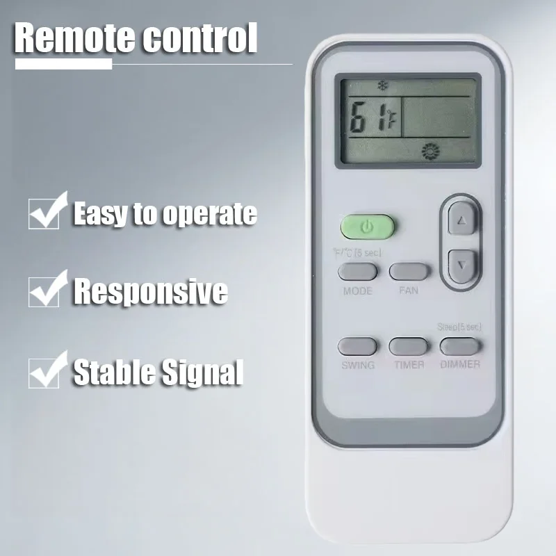 

AP1019CR1G air conditioner remote control, compatible with models DG11J1-99, AP0819CR1W, AP1319HR1G, AP1419CR1G, AP55023HR1GD