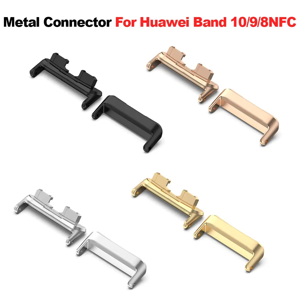 16MM Watchband Metal Strap Adapter Connector For Huawei Band 10 Connector Wristband Adapter For Huawei Band 9/8 Accessorie