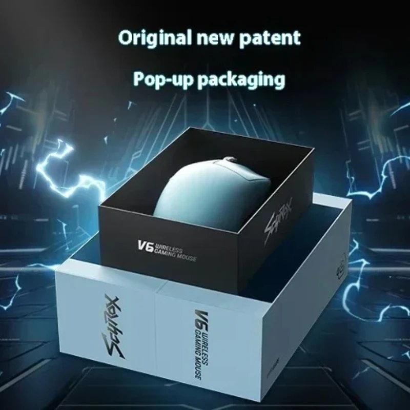 Scyrox V6 Kabellose Maus PAW3950, geringe Latenz, leicht, ergonomisch, Esports-Gaming-Maus, anpassbar, PC-Gamer-Zubehör, Geschenke