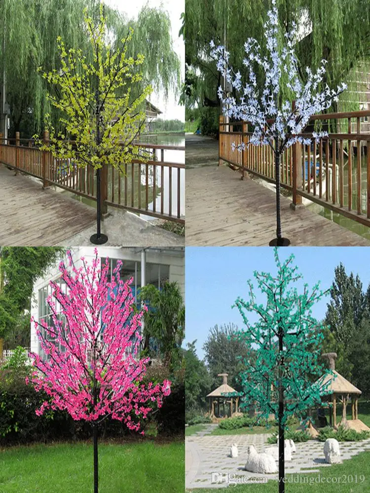 LED Cherry Blossom Tree Light864 pcs LED Bulbs 6ft 1.8M Height Christmas Wedding Rainproof Outdoor Patio Lawn Garden Lamp