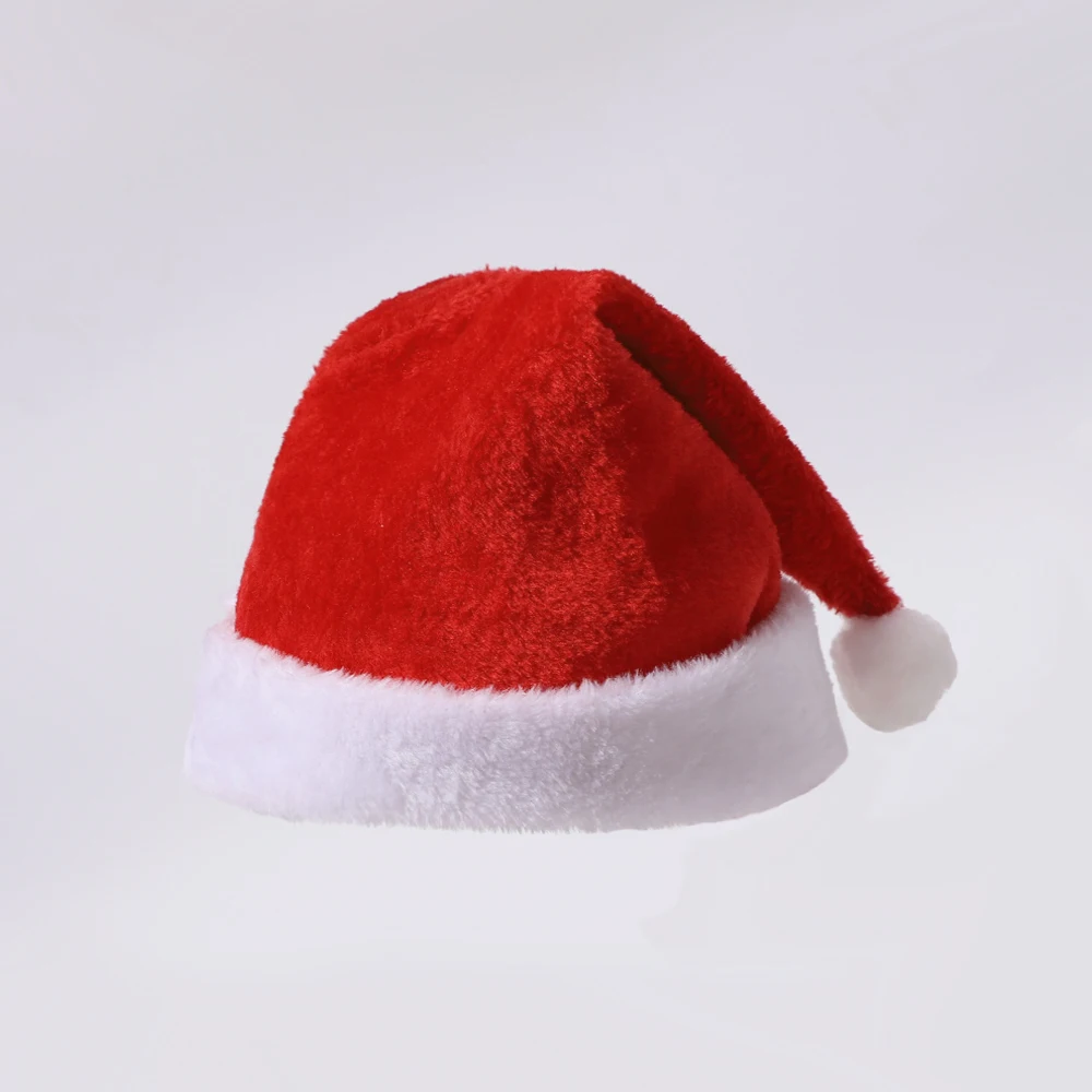 Red Color Christmas Hats Two Sizes Caps With Pompoms Child Baby Hat Winter Infant Turban for Newborn Kid\'s Accessories Baby Item
