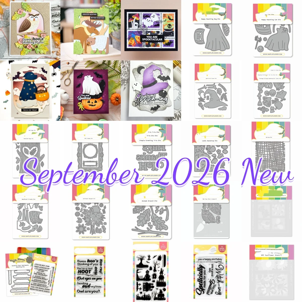 Halloween Sunflower Dog Owl Metal Cutting Dies Clear Stamps Stencil For DIY Decorating Scrapbook Embossing September 2026 New