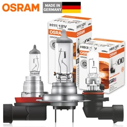 OSRAM-bombilla halógena H1, H4, H3, H7, 12V, 55W, 100W, Original, clásica, 3200K, H8, H11, 9005, 9006, 9012, H27, OEM