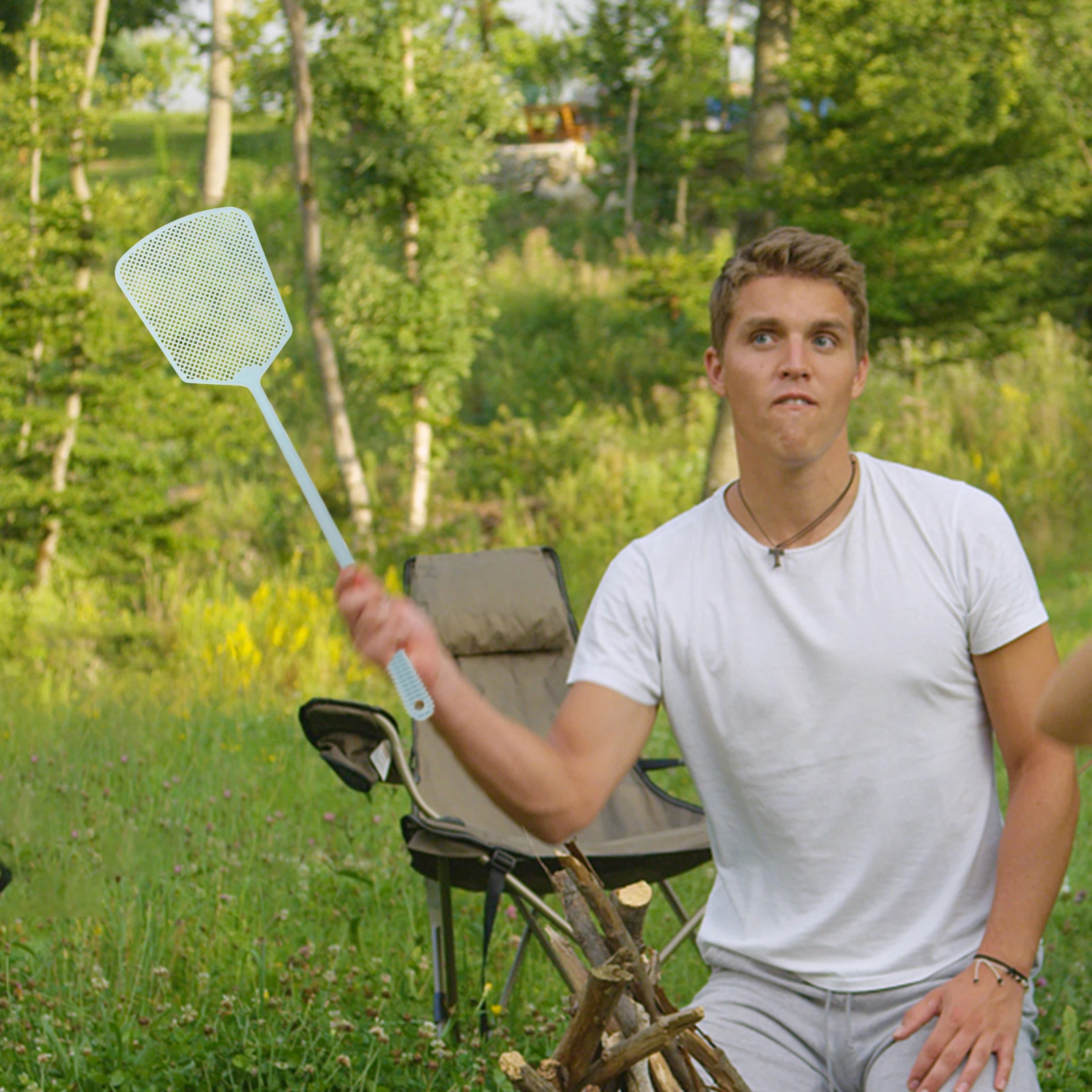 

6pcs Manual Swatter Long Handle Plastic For Home Kitchen Insects Lightweight Mosquito Long Handle Fly Bat Tool