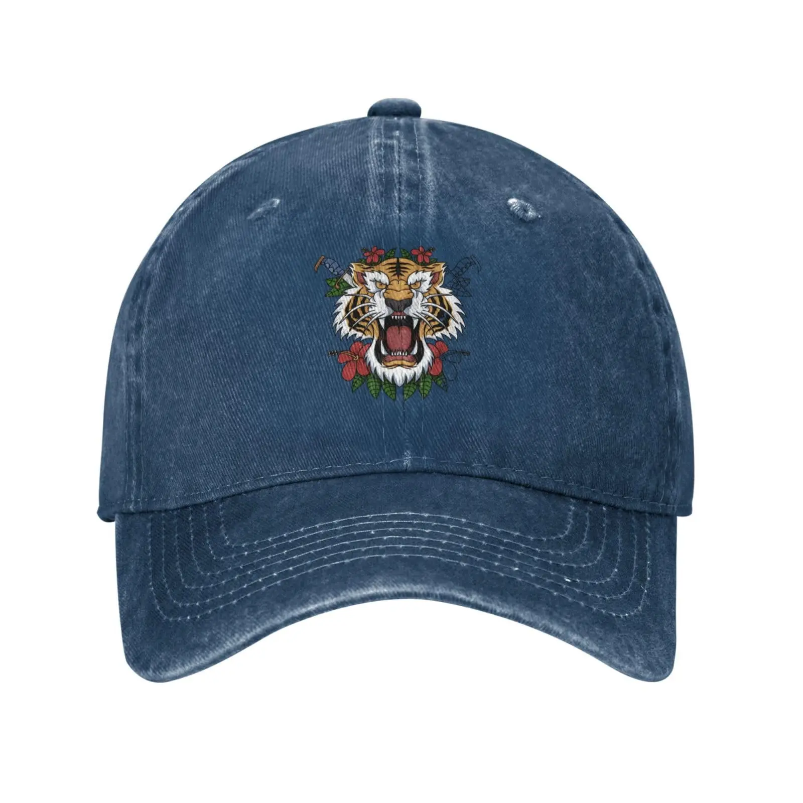 Gorra de béisbol de Fierce Tigers para hombre y mujer, sombrero de vaquero Vintage, sombrero de Sol de camionero, sombrero de pesca al aire libre, ajustable, Hip Hop, Castette