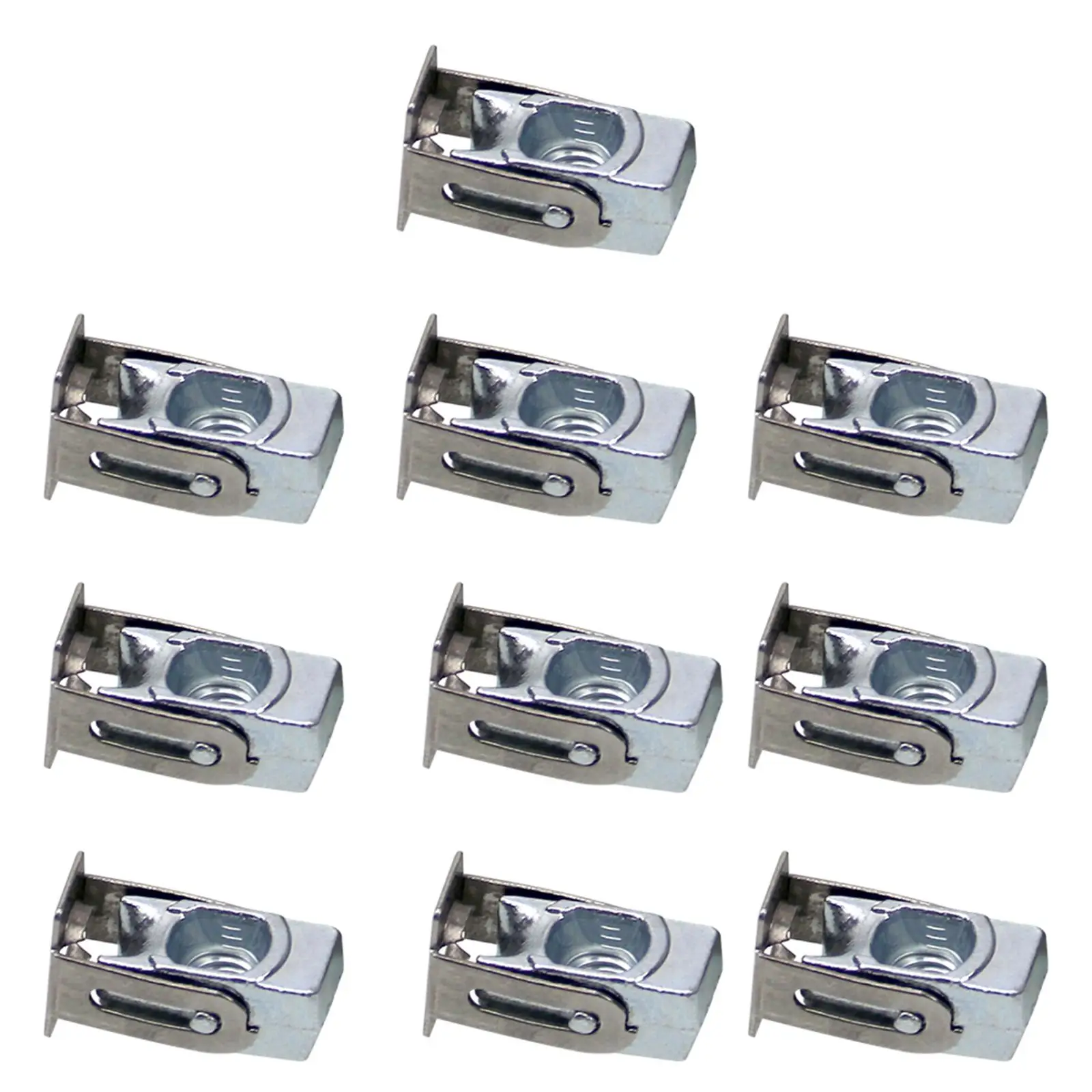 10x Flip Nuts Replace Wear Resistant Easy to Install Accessories Turn Nuts Metal for Balcony Towel Rack Door Window Frame