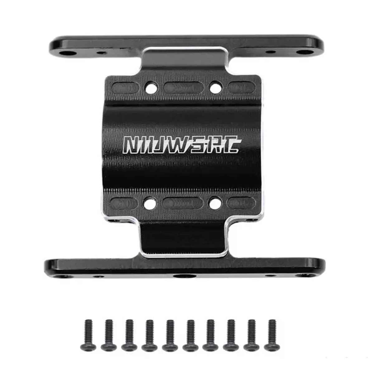 

NIUWSRC RC Skid Plate Gearbox Transmission Mount for 1/18 RC Crawler FCX 18 FCX18 Upgrade Parts Black