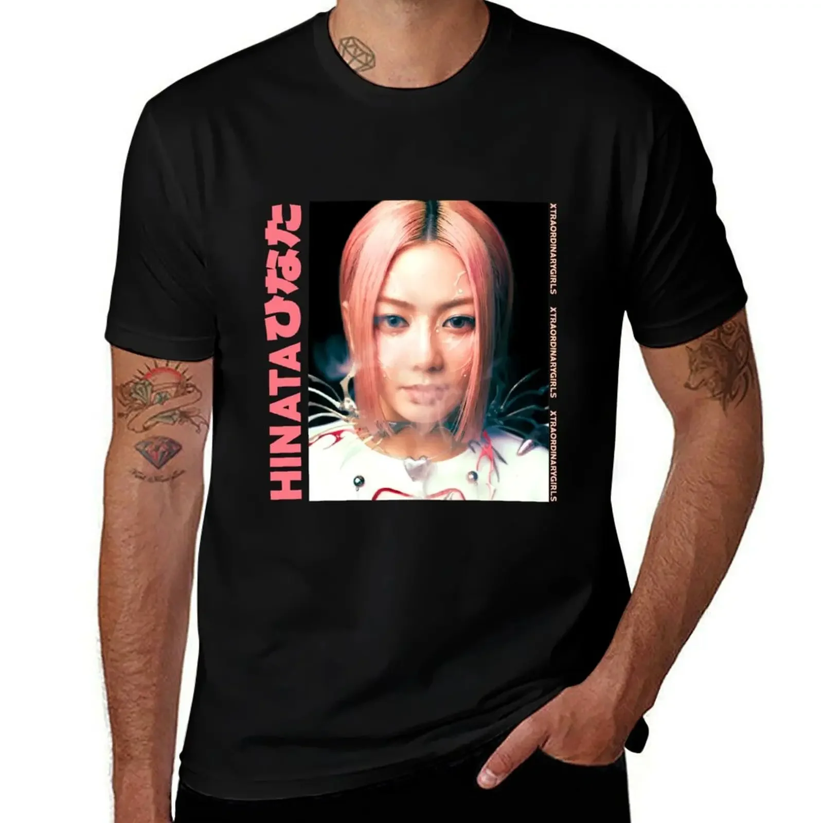 

XG Kpop Hinata XGALX Xtraordinary Girls ALPHAZ T-Shirt korean fashion customizeds T-shirt men