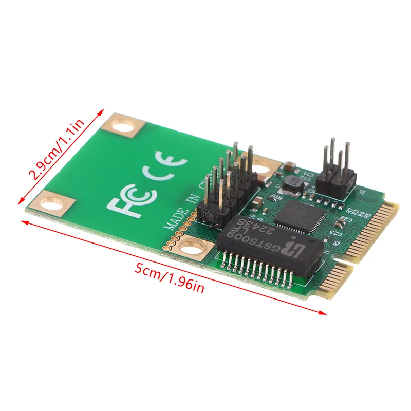 1Set Mini PCI-E Network Card 1000Mbps Gigabit Ethernet RJ45 LAN Network Adapter Built-in Wired LAN