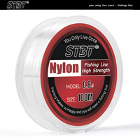 TSTB 100M 0.14mm-0.5mm 3.34LB-20.28LB Japan Multiple Color Nylon Fishing Line Super Strong Monofilament For Carp Fishing