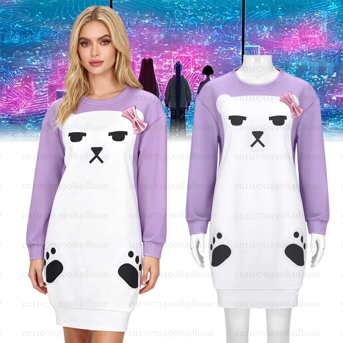 

Детские костюмы для косплея «Охотник на демонов» KPop Mira, крутые пижамы Kawaii, пижама с медведем, женская одежда для сна, Хэллоуин, карнавал