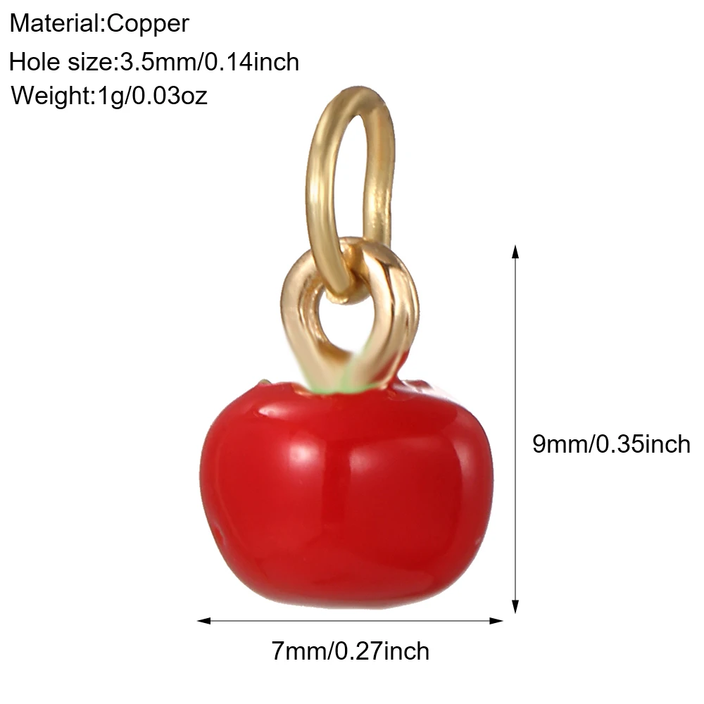 Cute Cherry Lemon Charm Summer Fruit Pendant Jewelry DIY Woman Earrings Necklace Bracelet Keychain Charms for Jewelry Making