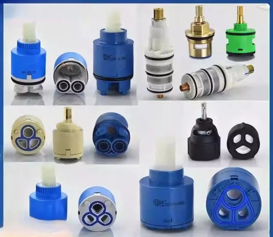 シャワー蛇口セラミックスプール-シャワースプリンクラー分水器切替弁コア-浴室付属品