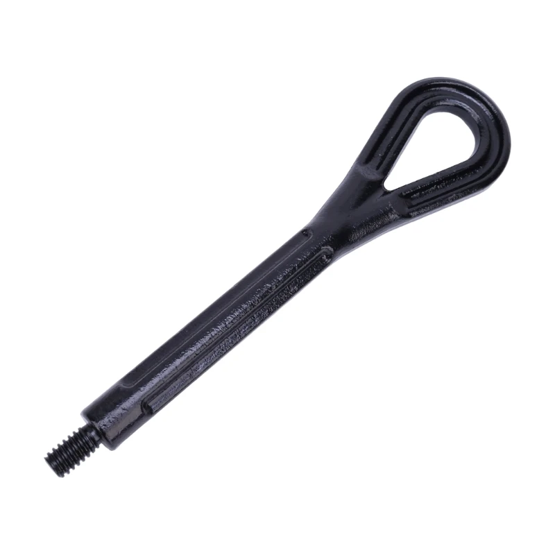 Automotive Towing Eye with Threaded Stem and Integrated Loop, 45# Steel Attachment Component Designed for Automotive X37F