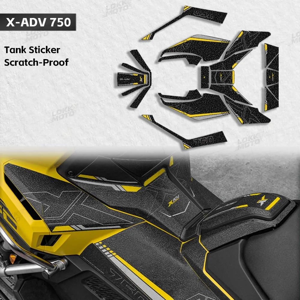 

Motorcycle Scooter Fuel Tank Stickers Kit Protection Frosted Waterproof Scratch-Proof Decal For X ADV 750 X-ADV 750 xadv750 2025