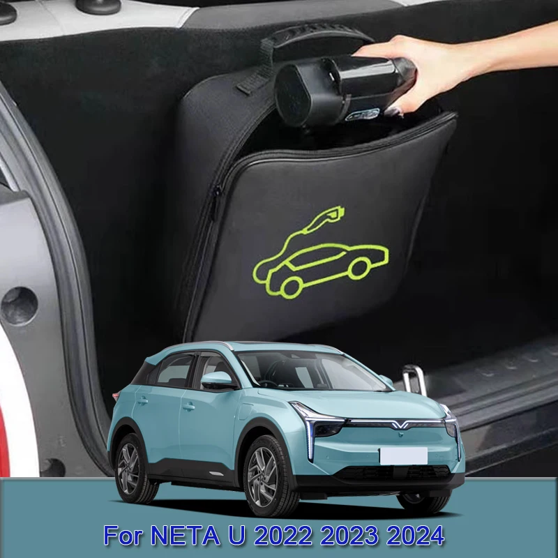 

EV Car Charging Cable Storage Carry Bag Charger Plugs Sockets Waterproof Fire Retardant Acccessory For NETA U 2022 2023 2024