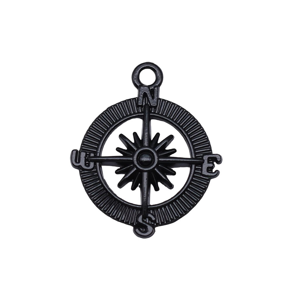 Accessories For Jewelry Compass Charms Popular Phone Pendant 10pcs